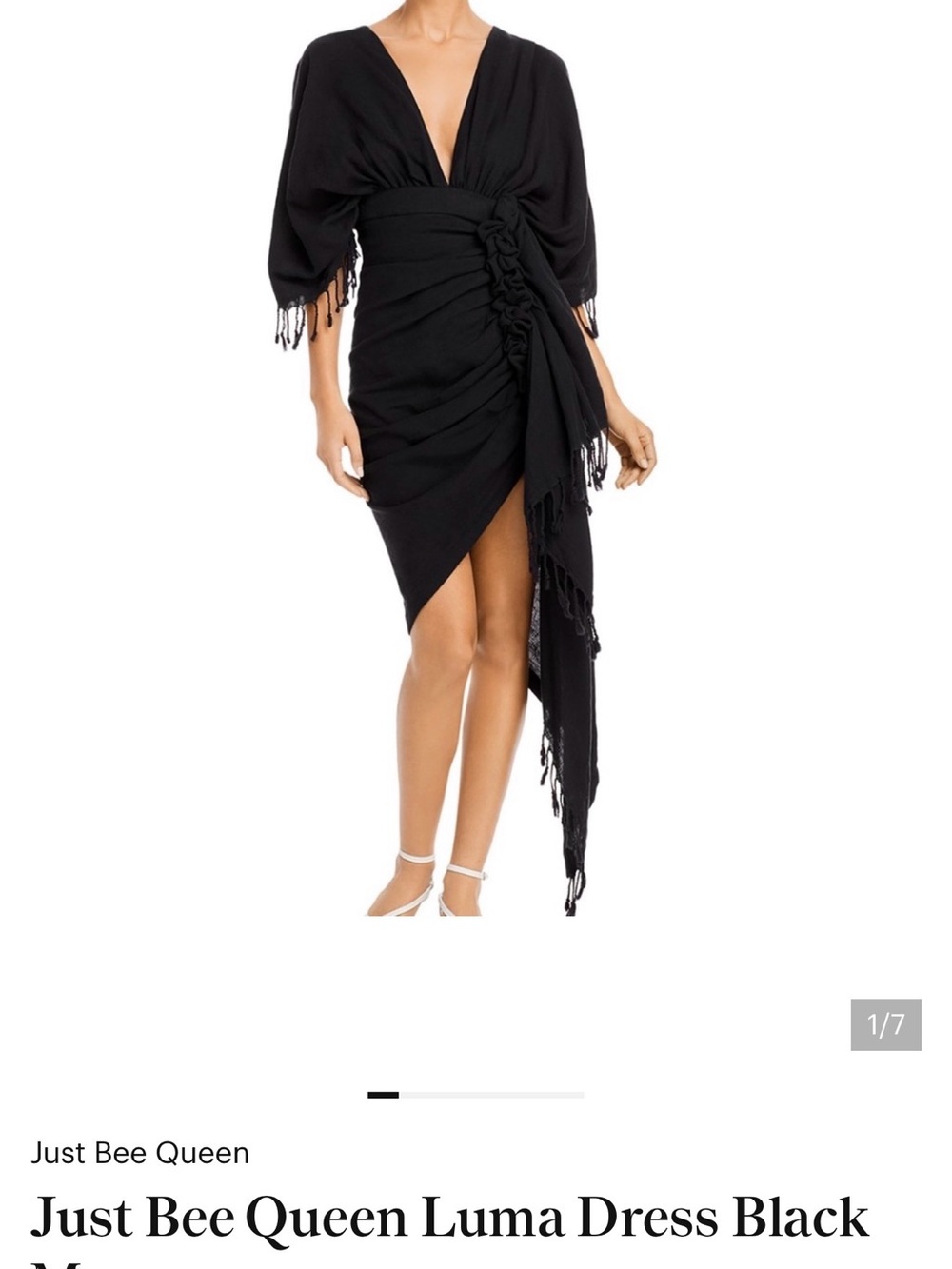 Just Bee Queen Luma Black Mini Dress